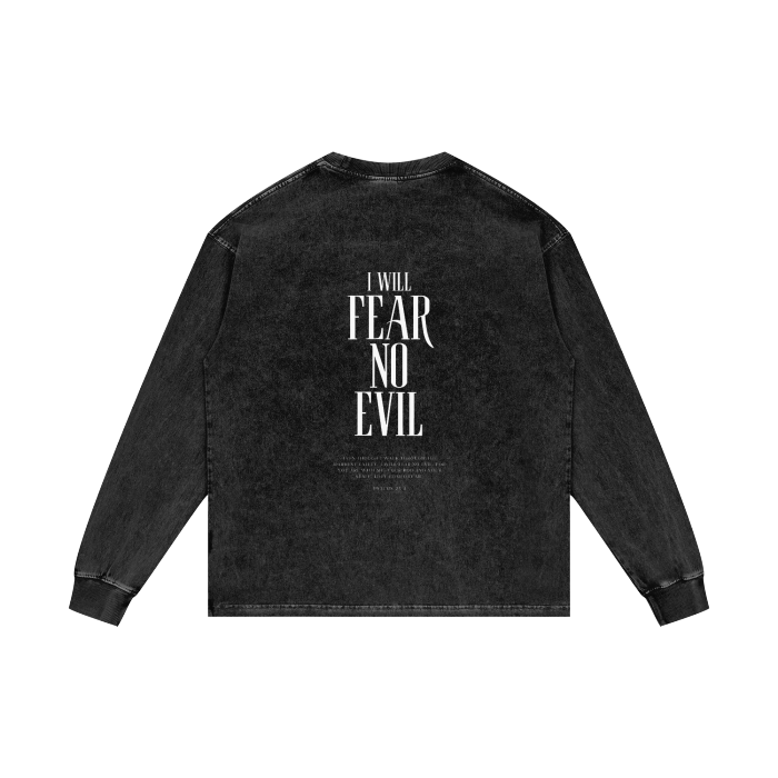 No Fear - Acid Wash Oversize Long Sleeve